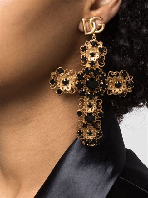 dolce gabbana chillies earrings|dolce gabbana cross earrings.